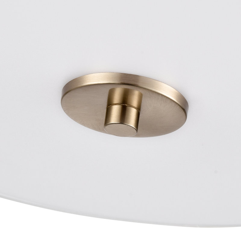 Plafonnier semi-encastré 2 lumières Halima , Or moderne