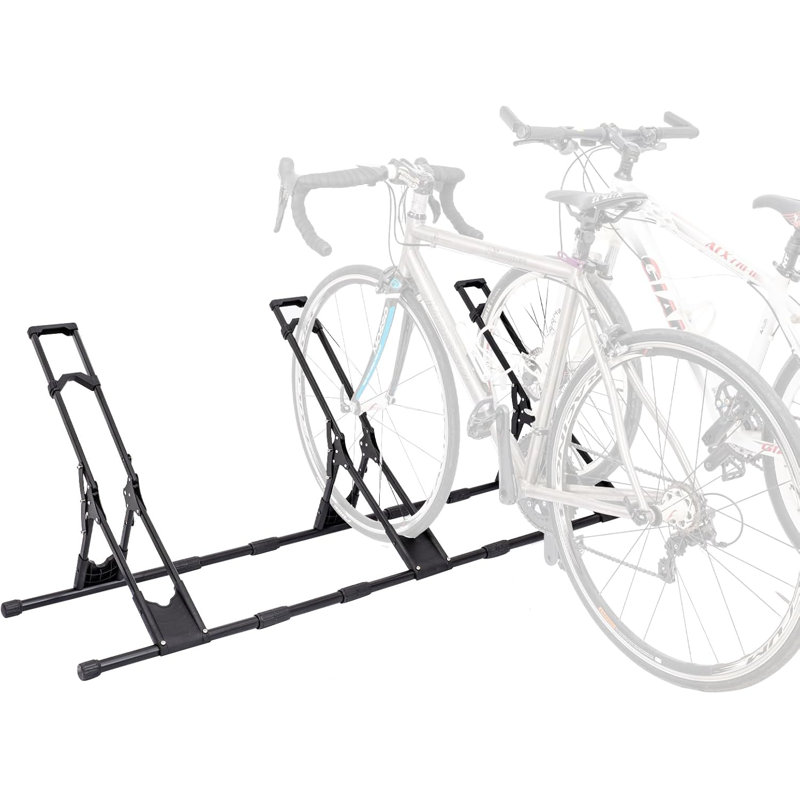 3 supports de rangement pour vélo réglables, support de rangement pour plancher de vélo, intérieur et extérieur