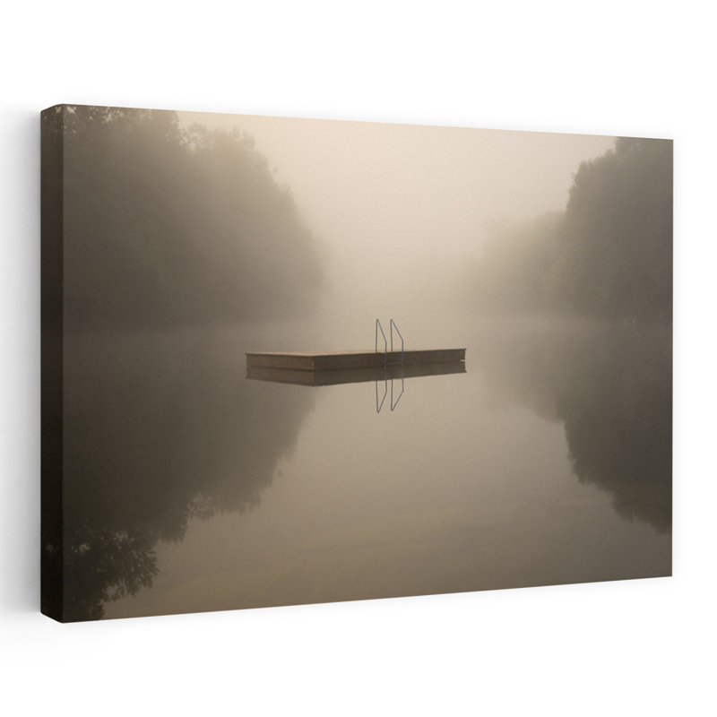 Art mural paysage de forêt tranquille et paisible, H 40 po x l 60 po