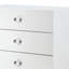Commode 5 tiroirs à finition blanche