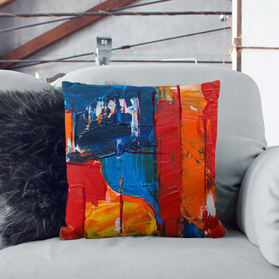 Abstract Square Throw Cushion