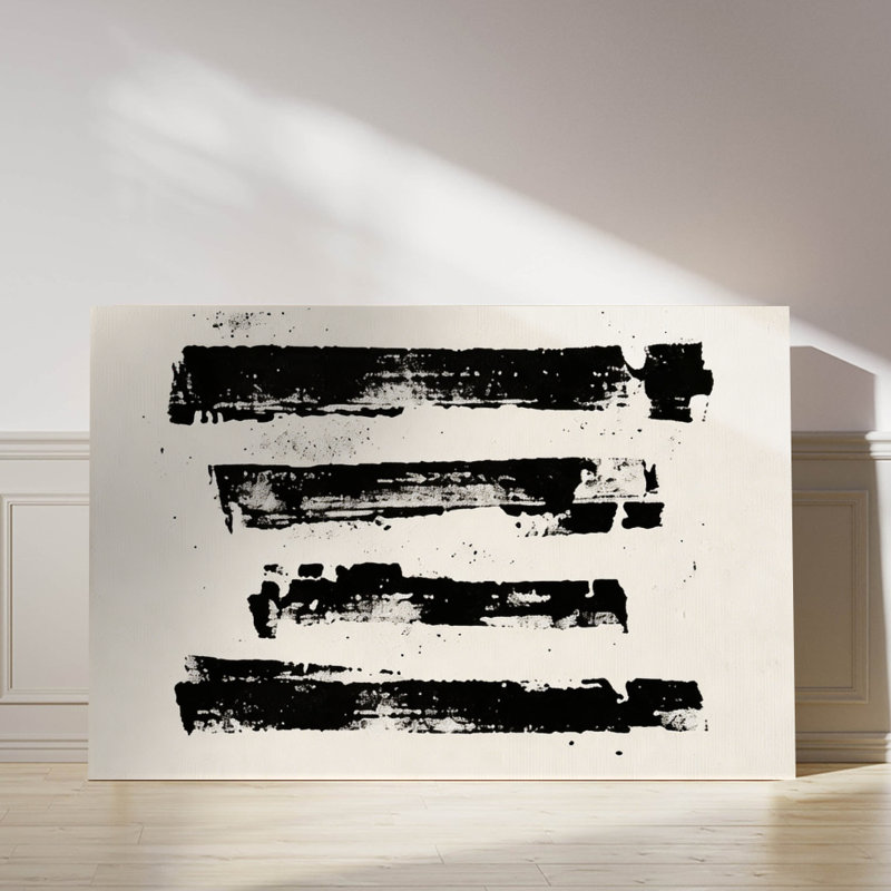 Art abstrait sur toile, "Raw Expressive Strokes"
