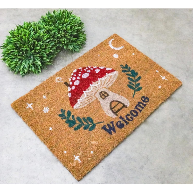 Paillasson Welcome Toadstool Mushroom Home Wicca