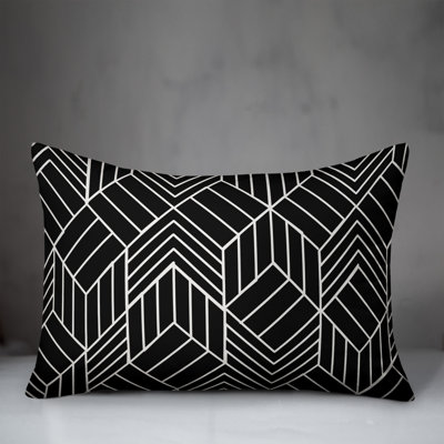  Geometric Polyester Indoor/Outdoor Throw Pillow