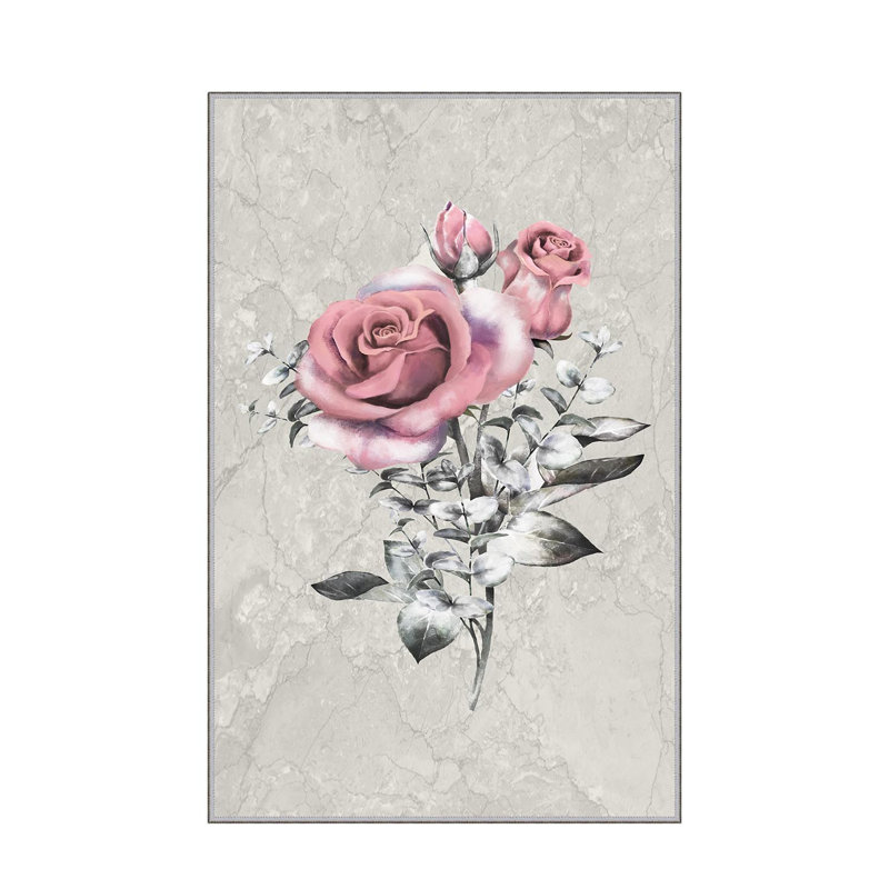 Antibacterial Hall Carpet, 39.4 x 59.1 inches | 100% Polyester, 0.4 in Pile Height, Non-Slip PVC Felt Dot Underside | Machine Washable, 3D Digital Printing, Durable & Stylish for Modern Home Décor