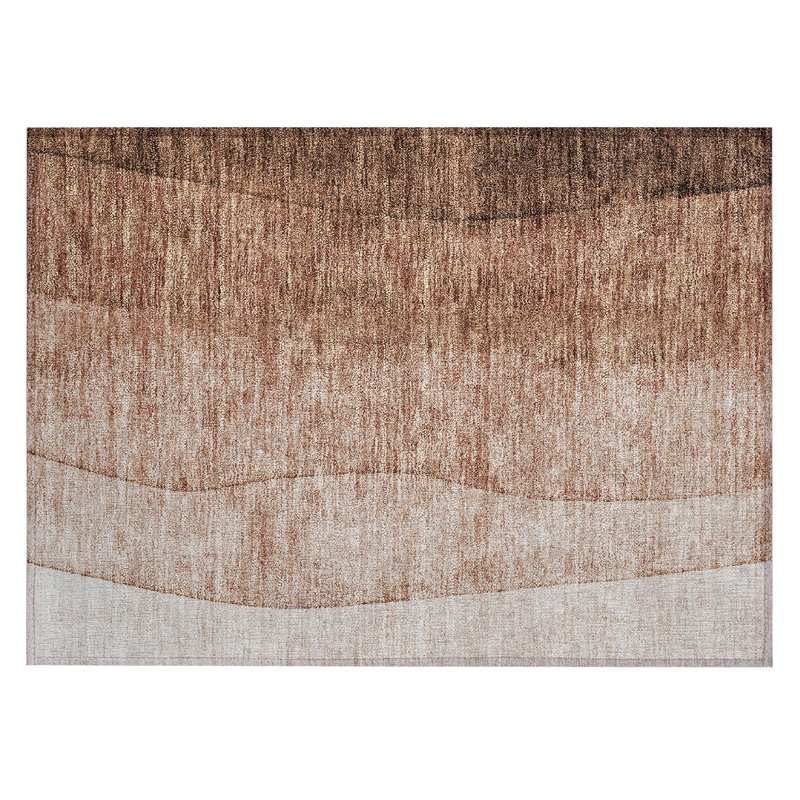 Washable Ombre Indoor / Outdoor Rug, Rectangle 1'8" x 2'6"