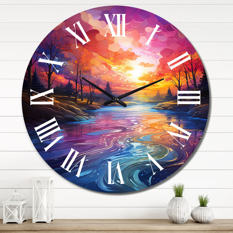 Dalery - Horloge murale abstraite, Très grand