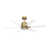 Laiton bruni / blanc mat