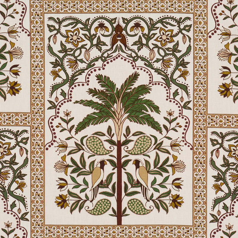 Schumacher X Johanna Ortiz Amazonas Mystique Fabric, Echoes Of The Rainforest