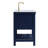 Pelaghia 36 " W Freestanding Standard Free Standing 1 Single Vanity Bathroom Vanity With Marble Top-57367891