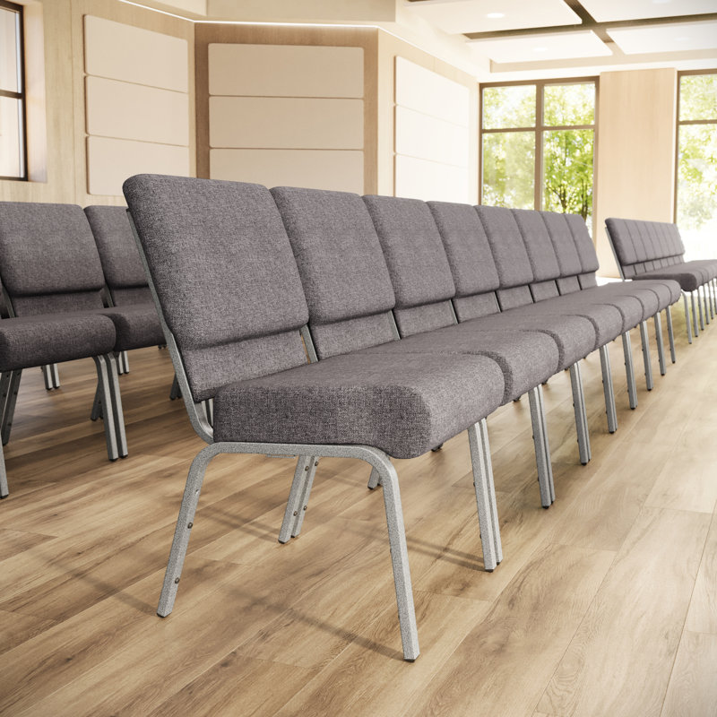 Chaise Stacking Church Stacking, Gris, Veine argentée