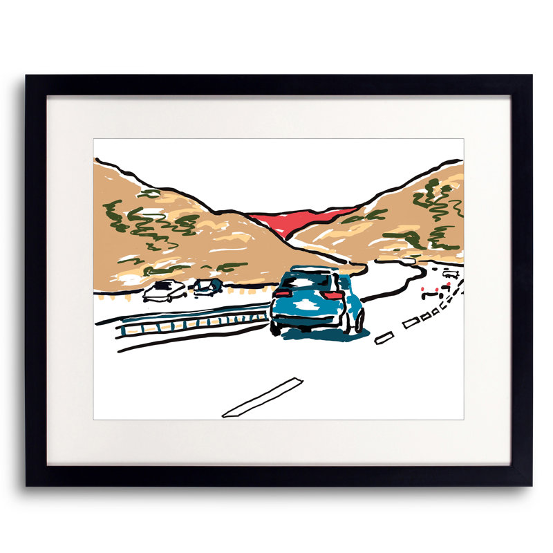 405 North par Deborah Blum - peinture encadrée, H 17,25 po x l 21,25 po