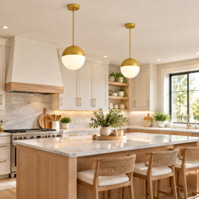2 Pack Mid Century Pendant Lights