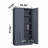 Metal Garage Storage Cabinet With 2 Doors And 4 Adjustable Shelves, 71.96" Steel Lockable File Cabinet With Pegboard Interior, Suitable For Home Offices, Garages, Gyms, Schools