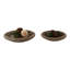 Plateau décoratif tressé - Plateau d'appoint pour pouf et table basse - Charme naturel pour la cuisine ou l'entrée - Lot de 2, 40 x 50 cm, couleur beige