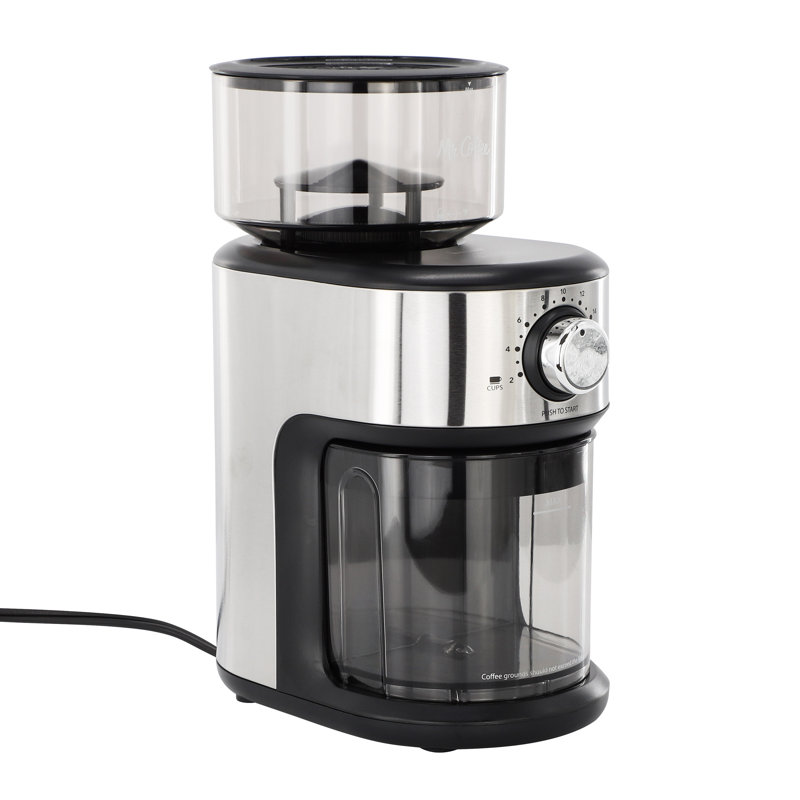 Mr. Coffee 18 Cup Automatic Burr Grinder with Removable Bean Hopper