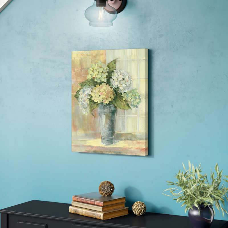 «Yellow Hydrangea» - reproduction, H 20 po x l 16 po x P 1,5 po, Toile