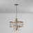 Donohoe 5 - Light Steel Dimmable Drum Chandelier