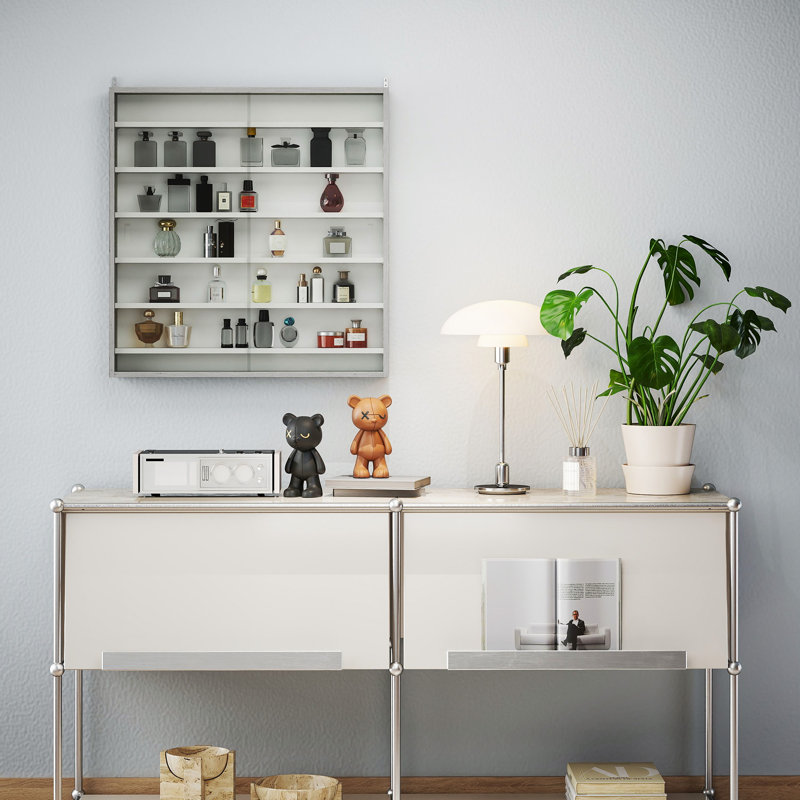 Display Cabinet, Graphite Wood Effect