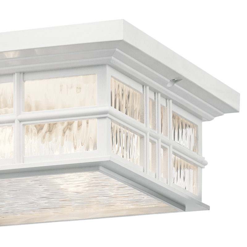 Plafonnier encastré d'extérieur 2 lumières Beacon, Blanc