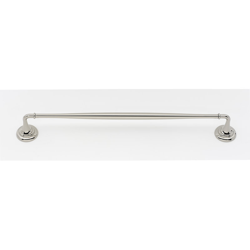 Charlies Towel Bar, Polished Nickel, 2" H x 32" L x 2.75" D