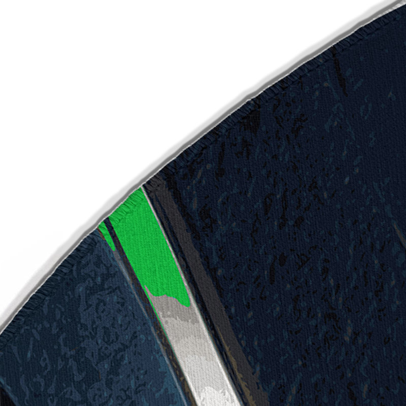 Pulsar Drift Indoor And Outdoor Area Rug, Round 5'