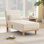Chaise longue en chenille de 62,2 po de hauteur, dossier réglable
