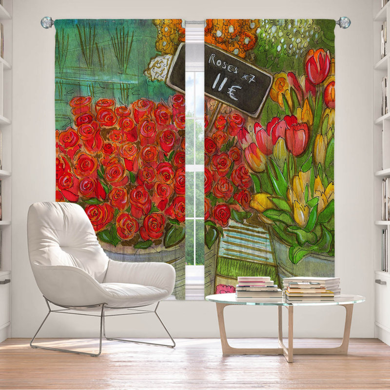 Jenay Room Darkening Curtains / Drapes Pair, 40" W x 82" L