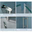 Porte de douche l 34 po x H 72 po sans cadre-101852001