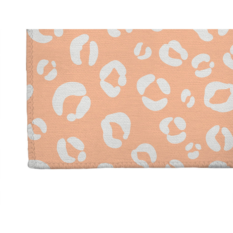 Tapis d'extérieur antidérapant Leopard Play, Tapis de couloir 2 pi 6 po x 8 pi