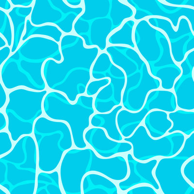 Water Surface Illustration - Wrapped Canvas Print