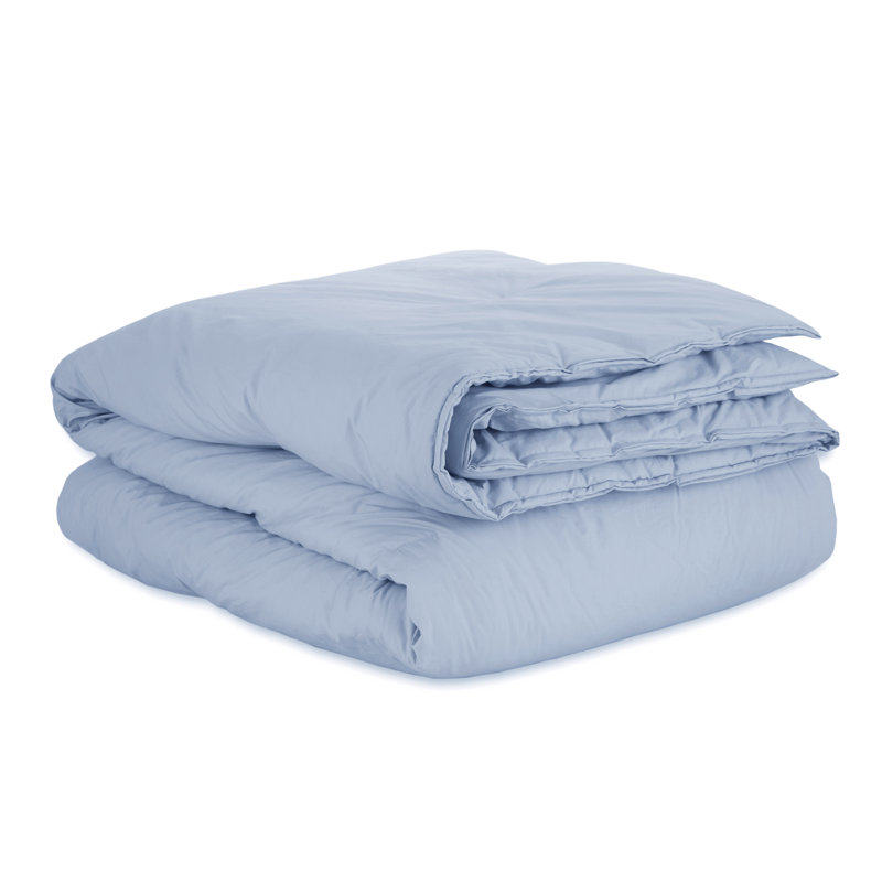 Clean Design Home T300 Percale Duvet Set, Twin XL Duvet Cover + 1 Standard Sham, Light Blue