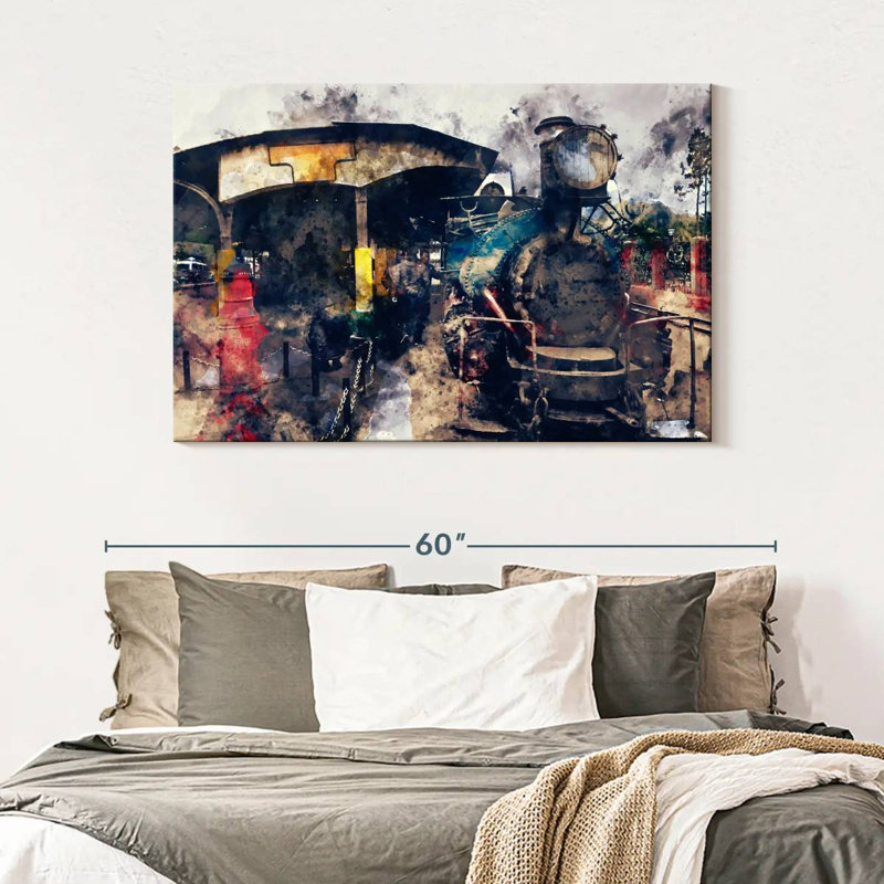Mehar Steam Train, 32" H x 48" W
