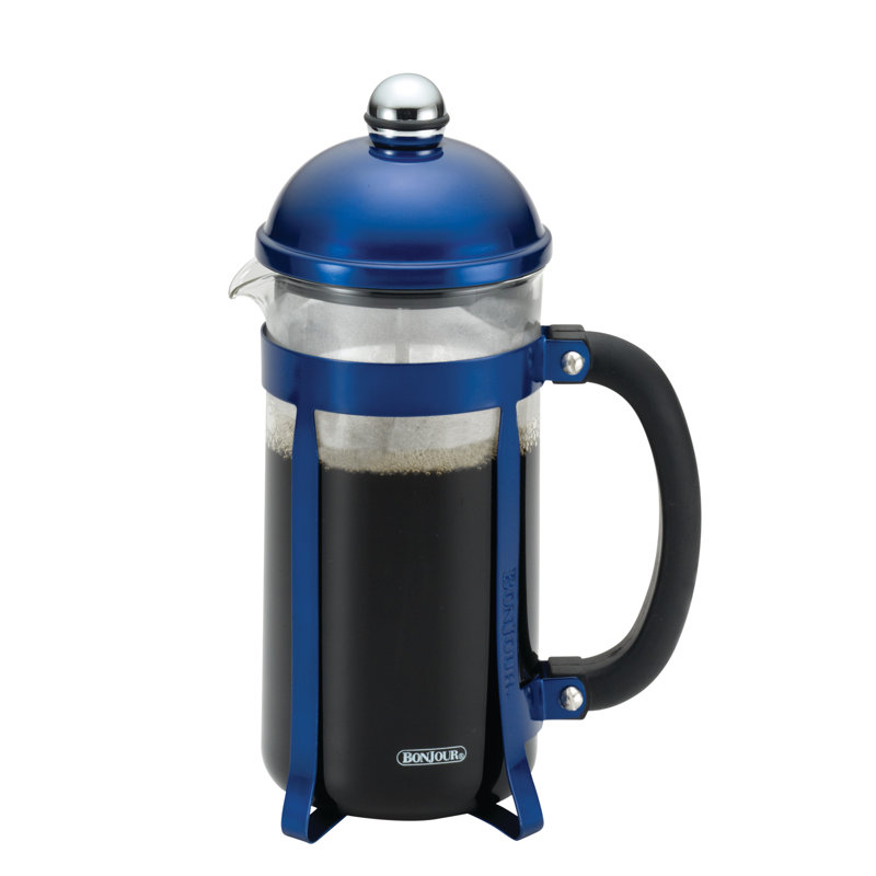BonJour 8-Cups French Press Coffee Maker, Blue