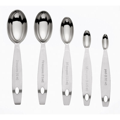 Cuisipro 5 -Piece Stainless Steel Measuring Spoon Set