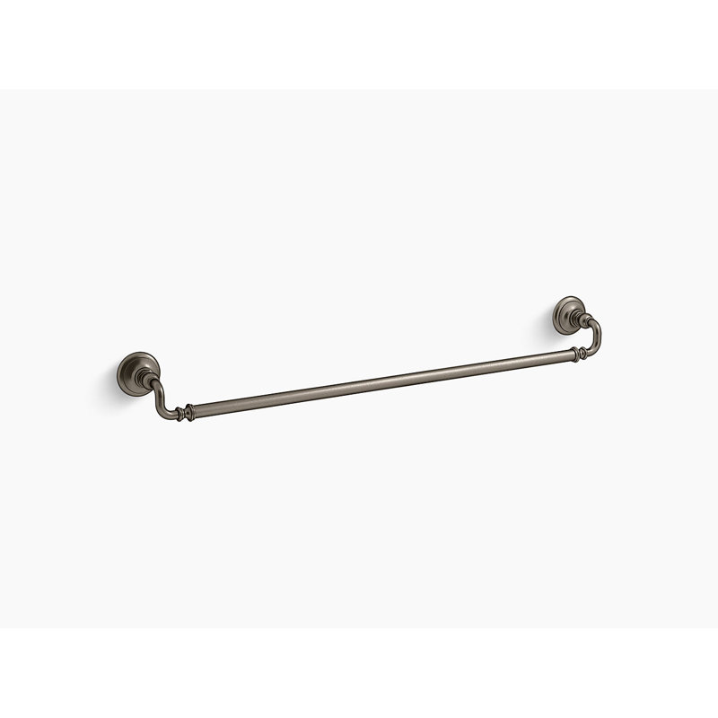 Artifacts® Wall Mounted Towel Bar, 3" H x 33" W x 3.5" D, Vintage Nickel