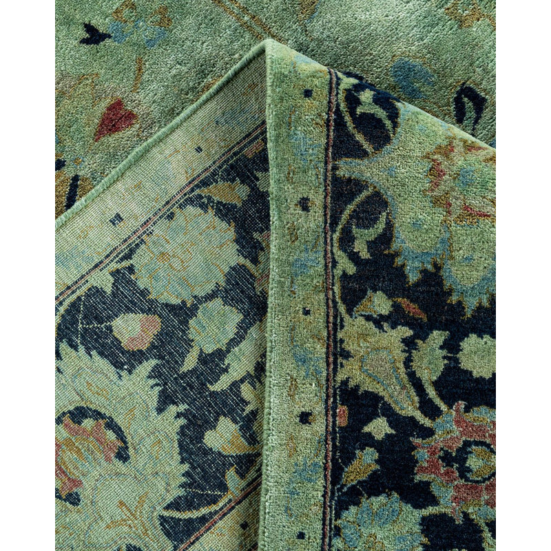 Tapis vert surteint de conception unique 6 pi 2 po x 8 pi 10 po