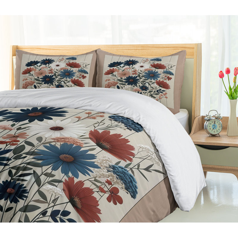 Rustic Duvet Cover, King Duvet Cover + 2 Standard Shams