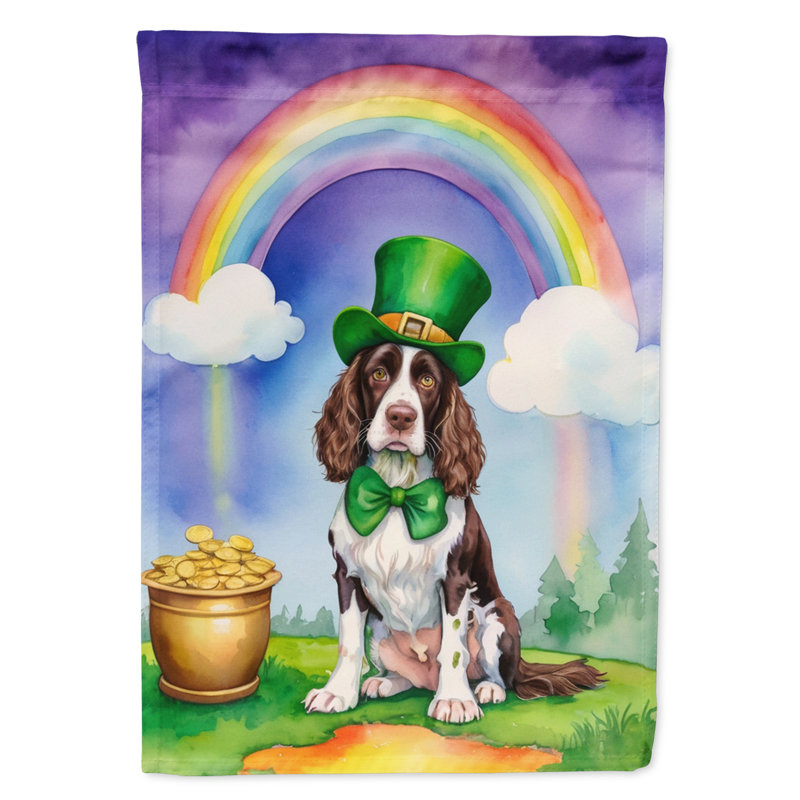 Double Sided 40'' H x 28'' W Polyester St Patrick's Day House Flag