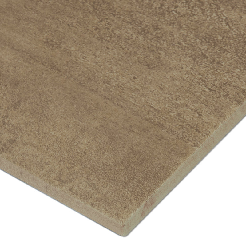 Grove 12 in. x 24 in. Matte Porcelain Stone Look Floor and Wall Tile, Ecru