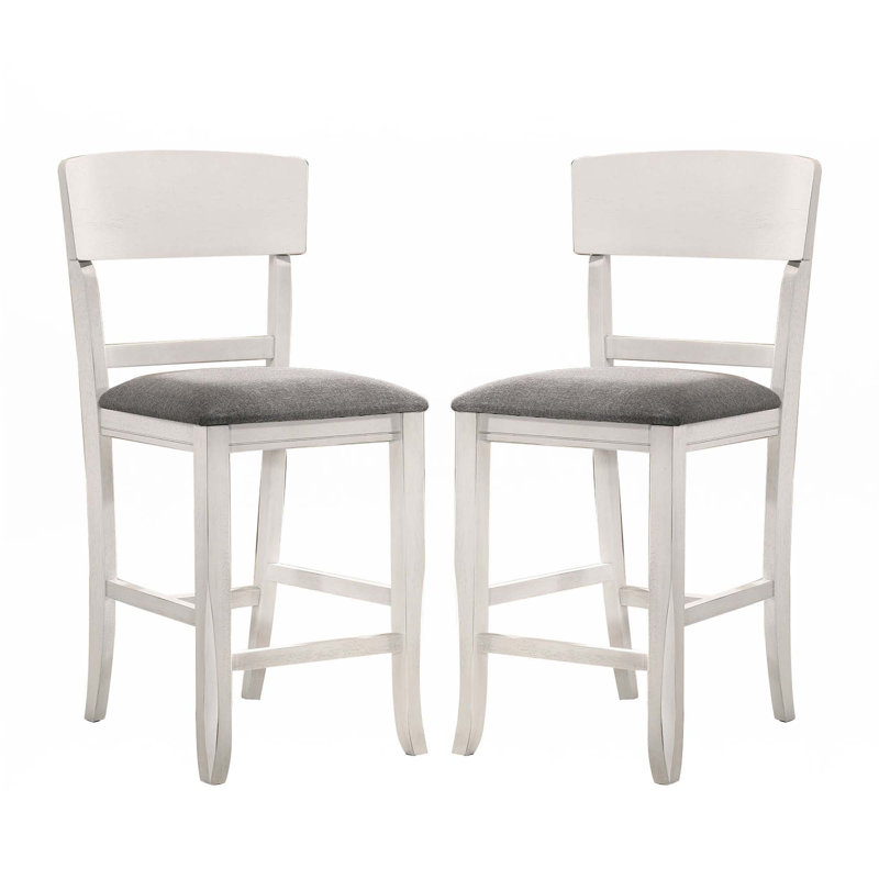 Ensemble de 2 chaises rembourrées en tissu