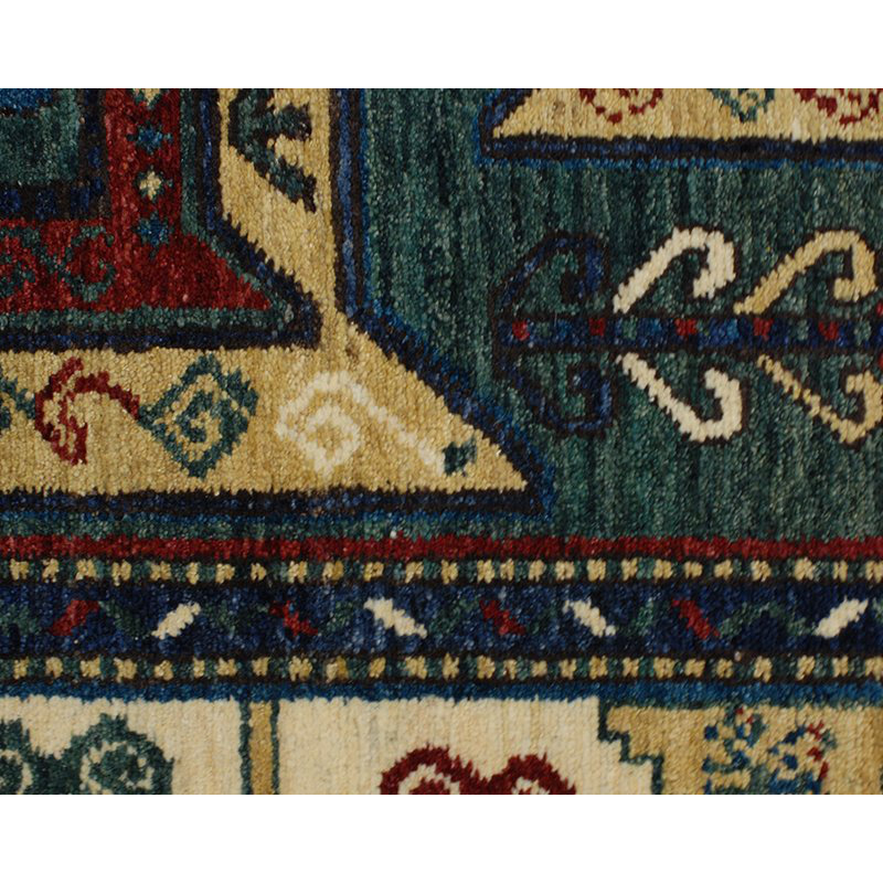 Sevan Wool Southwestern Area Rug in Beige/Green