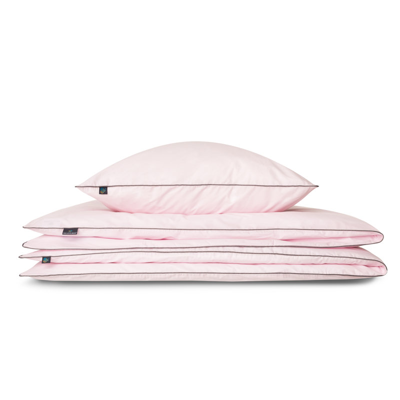 No Pattern Duvet Cover Set, 155 x 200cm, Pink