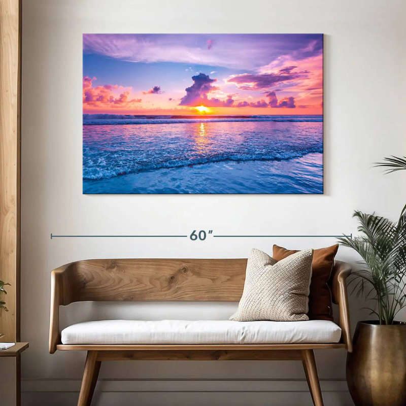 Coucher de soleil Gillard Seminyak, H 32 po x l 48 po
