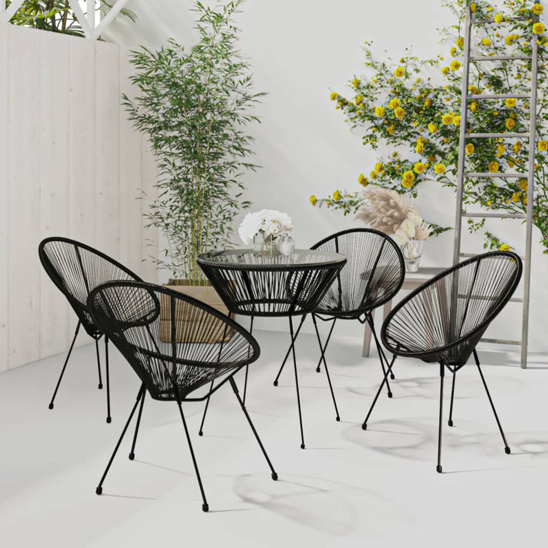 Ebner 4 - Person Patio Dining Set Round Table