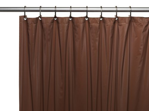 Doublure de douche simple en vinyle magnétisé robuste Ianthe, Jaune, 72" H x 70" W