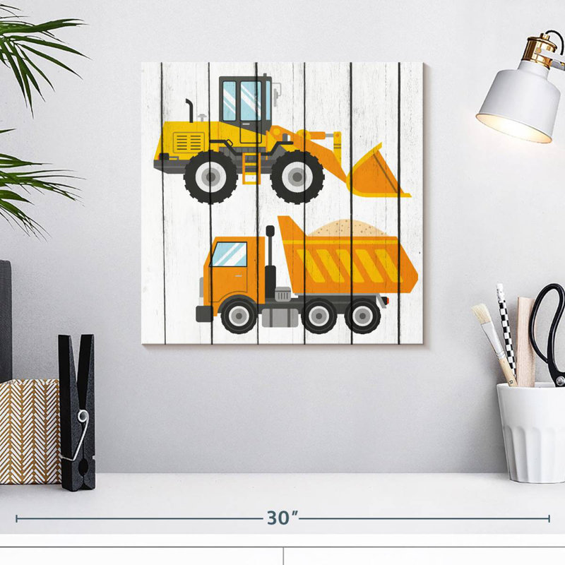 Ashelle tracteur et camions I, H 16 po x l 16 po