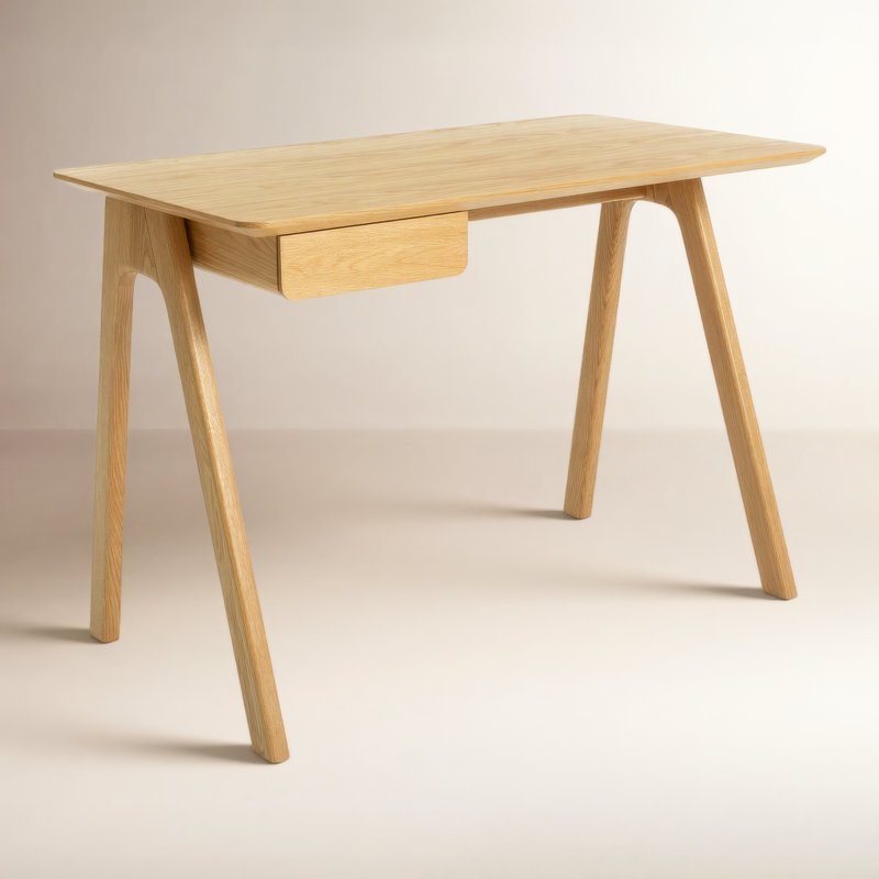Stash Writing Desk, White Oak