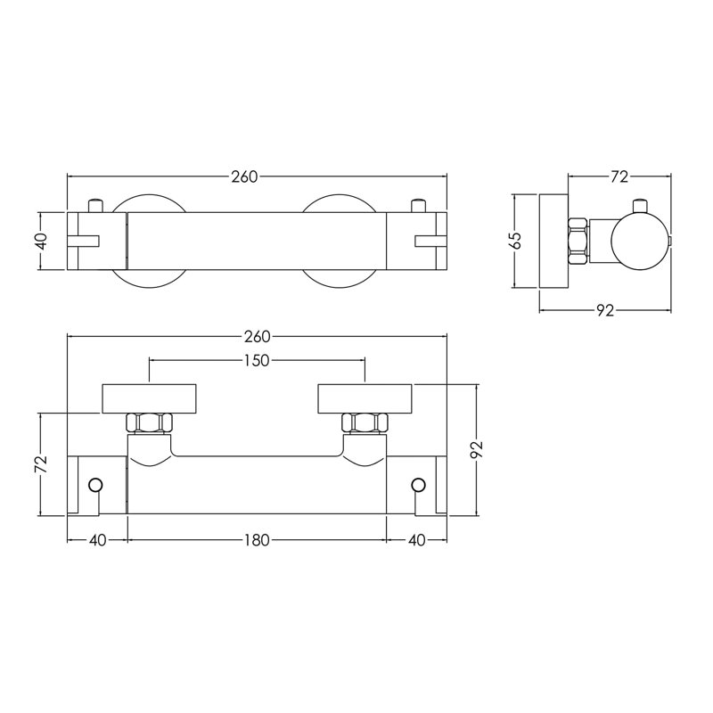 Arvan Thermostatic Bar Valve