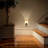 Gold Ring Fabric Shade Dimmable 2700K LED Night Light
